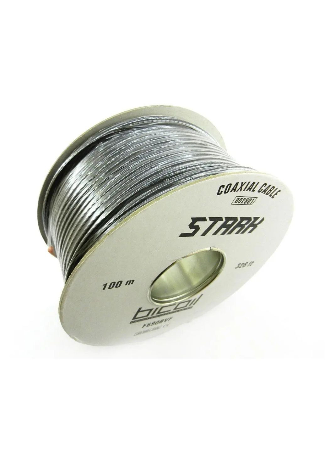 Коаксиальный кабель BiCoil F690BVF STARK CCS 1.02 мм 75 Ом 100м гель No Brand (260715577)