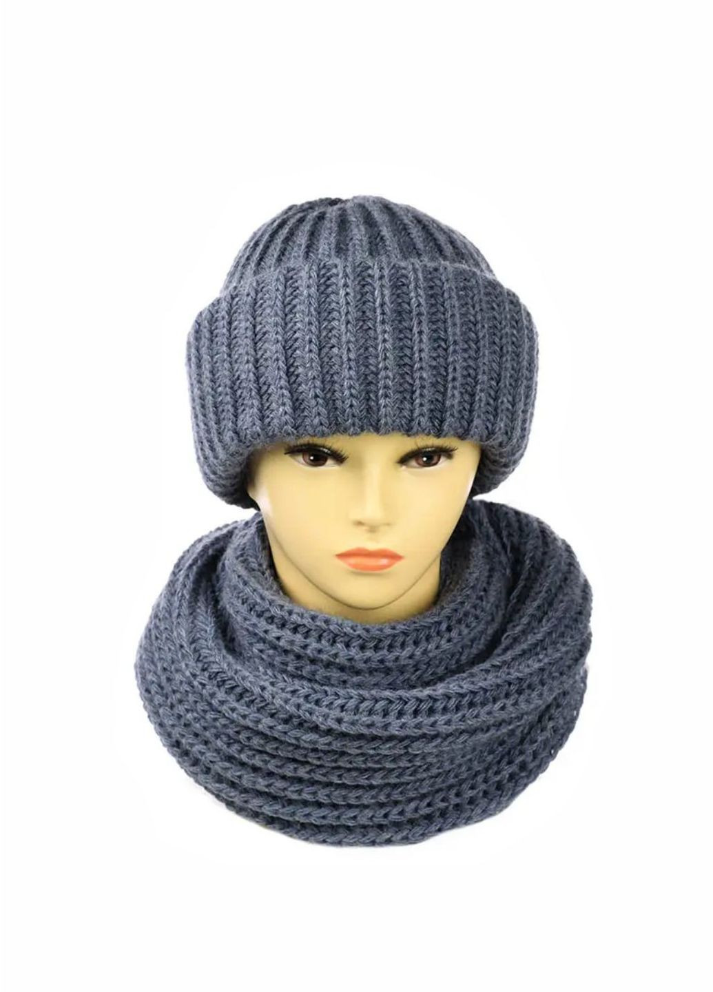 Женский зимний комплект Барбара шапка + хомут No Brand набор барбара (276260578)