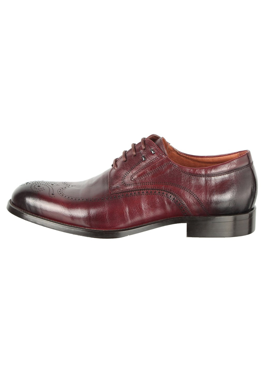 Бордовые мужские классические туфли 196673 Buts на шнурках
