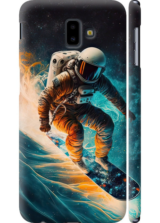 3D пластиковий матовий чохол 'Сноубордист' для Endorphone Samsung Galaxy J6 Plus 2018 (258090229)