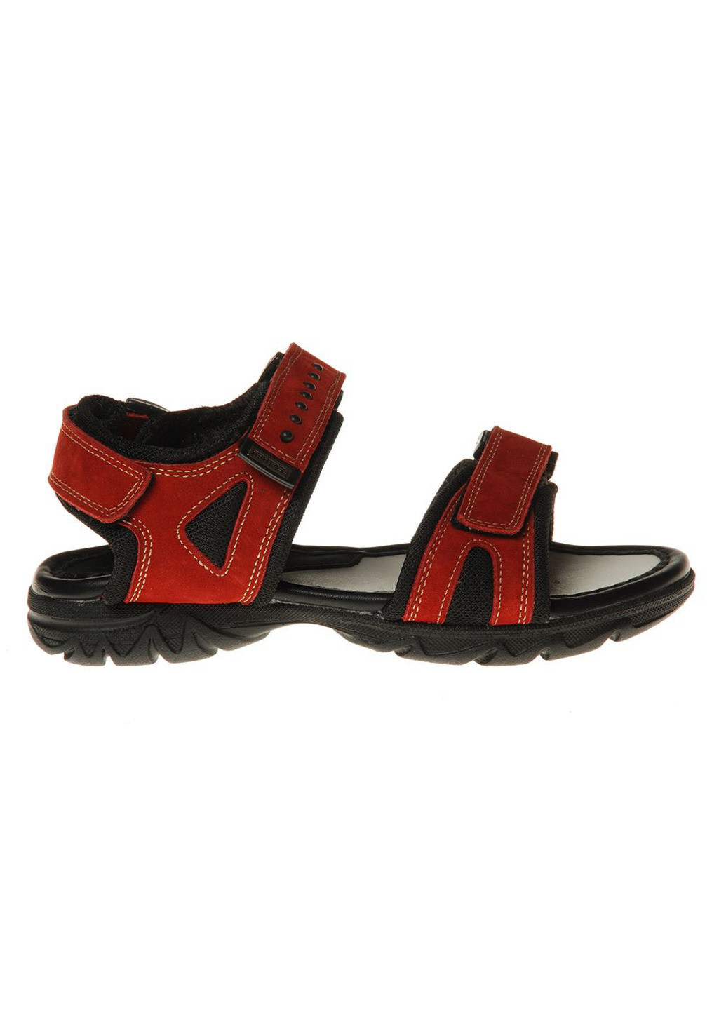 Красные повседневные сандалии подростковые для мальчиков бренда 7300043_(65) Mida на липучке