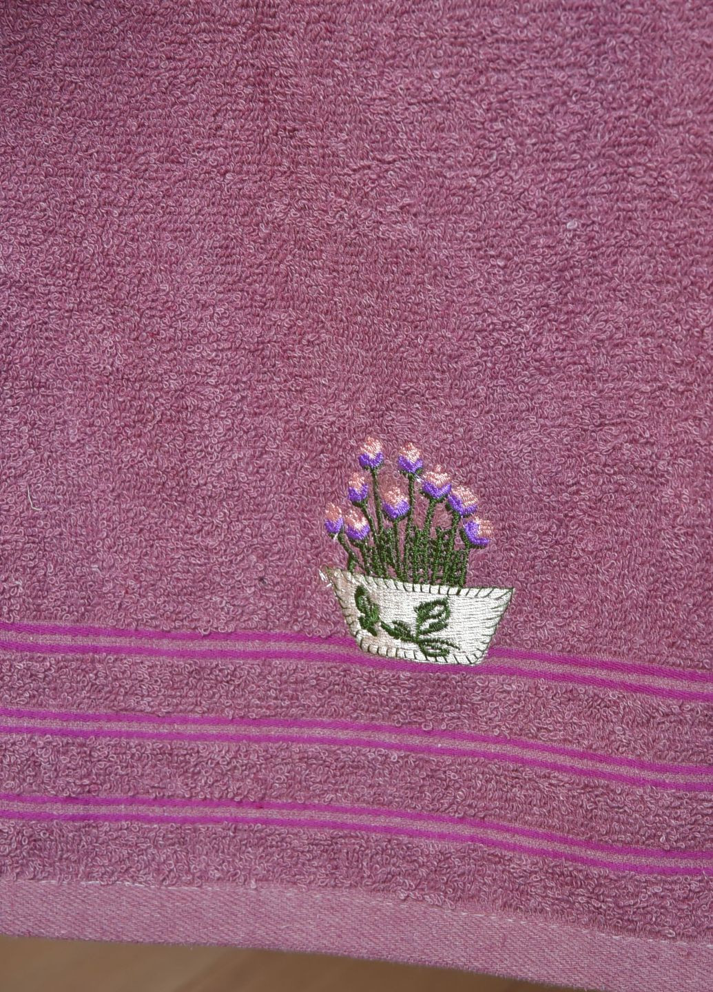 Let's Shop полотенце кухонное махровое фиолетового цвета однотонный фиолетовый производство - Китай