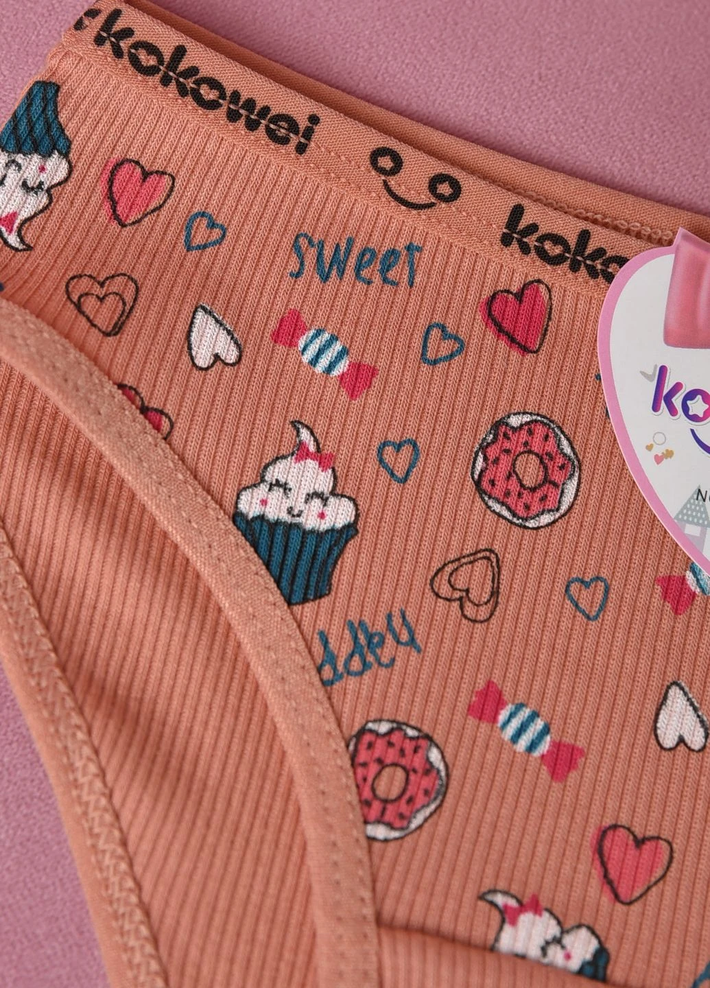 Трусики детские для девочки террактового цвета Let's Shop (266236922)