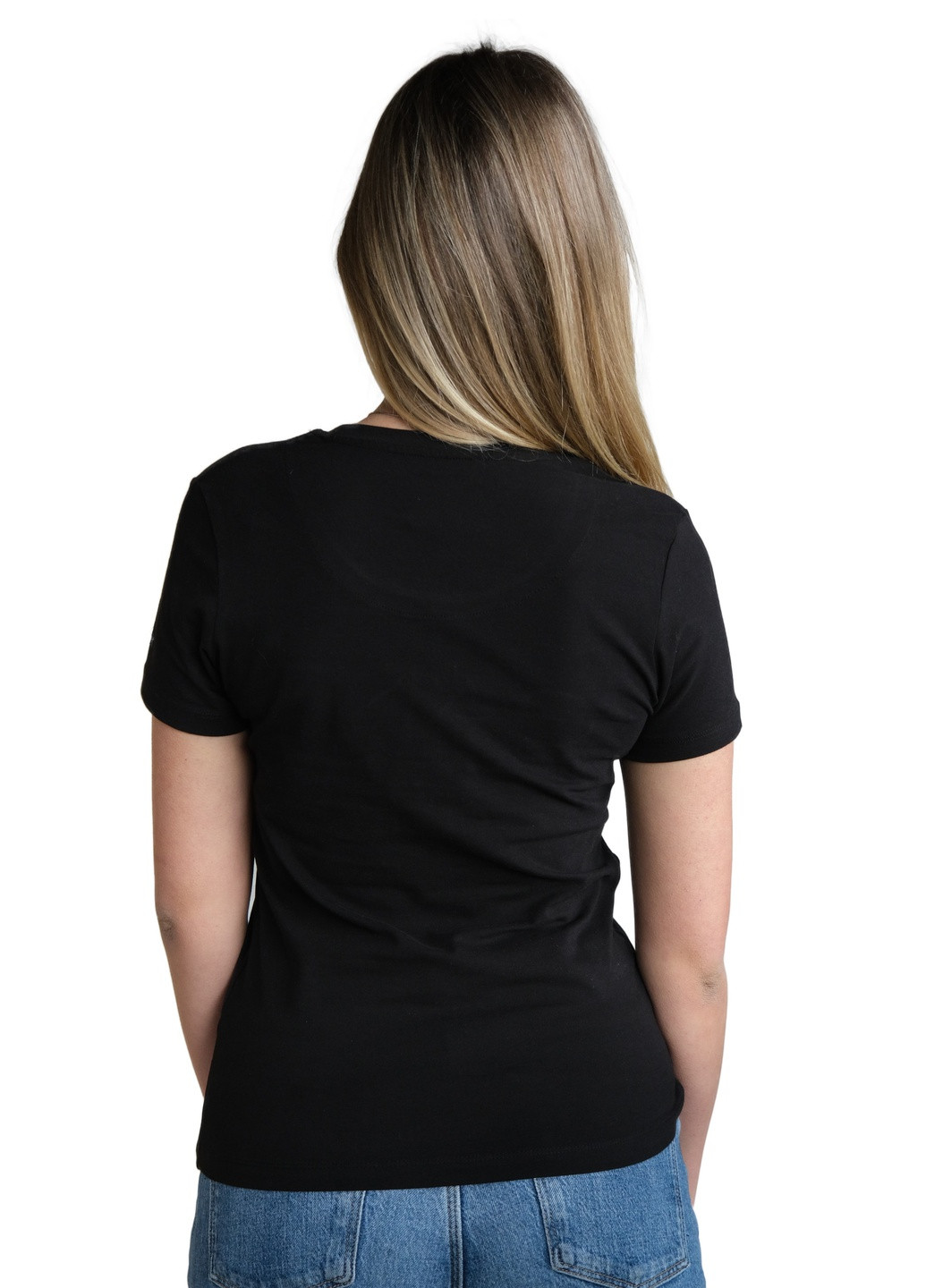 Чорна літня футболка жіноча Gant CLASSIC LOGO