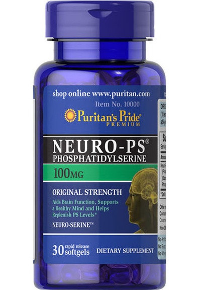 Puritan's Pride Neuro-Ps (Phosphatidylserine) 100 mg 30 Softgels Puritans Pride (256719925)