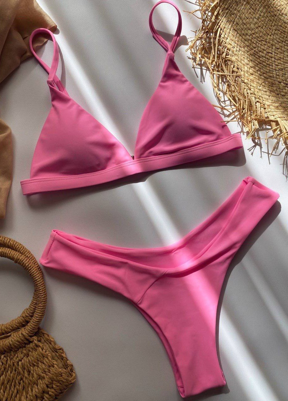 Розовый летний яркий купальник No Brand