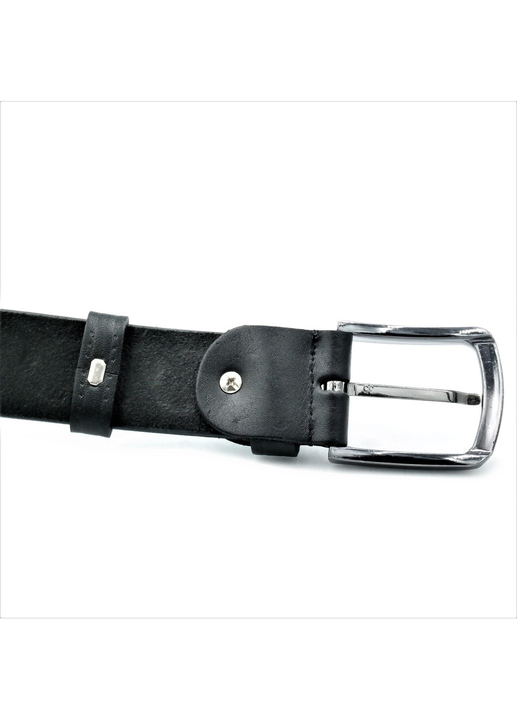 Ремень мужской кожаный Weatro Черный 115,120 см lmn-mk33ua-008 Le-Mon (272596692)