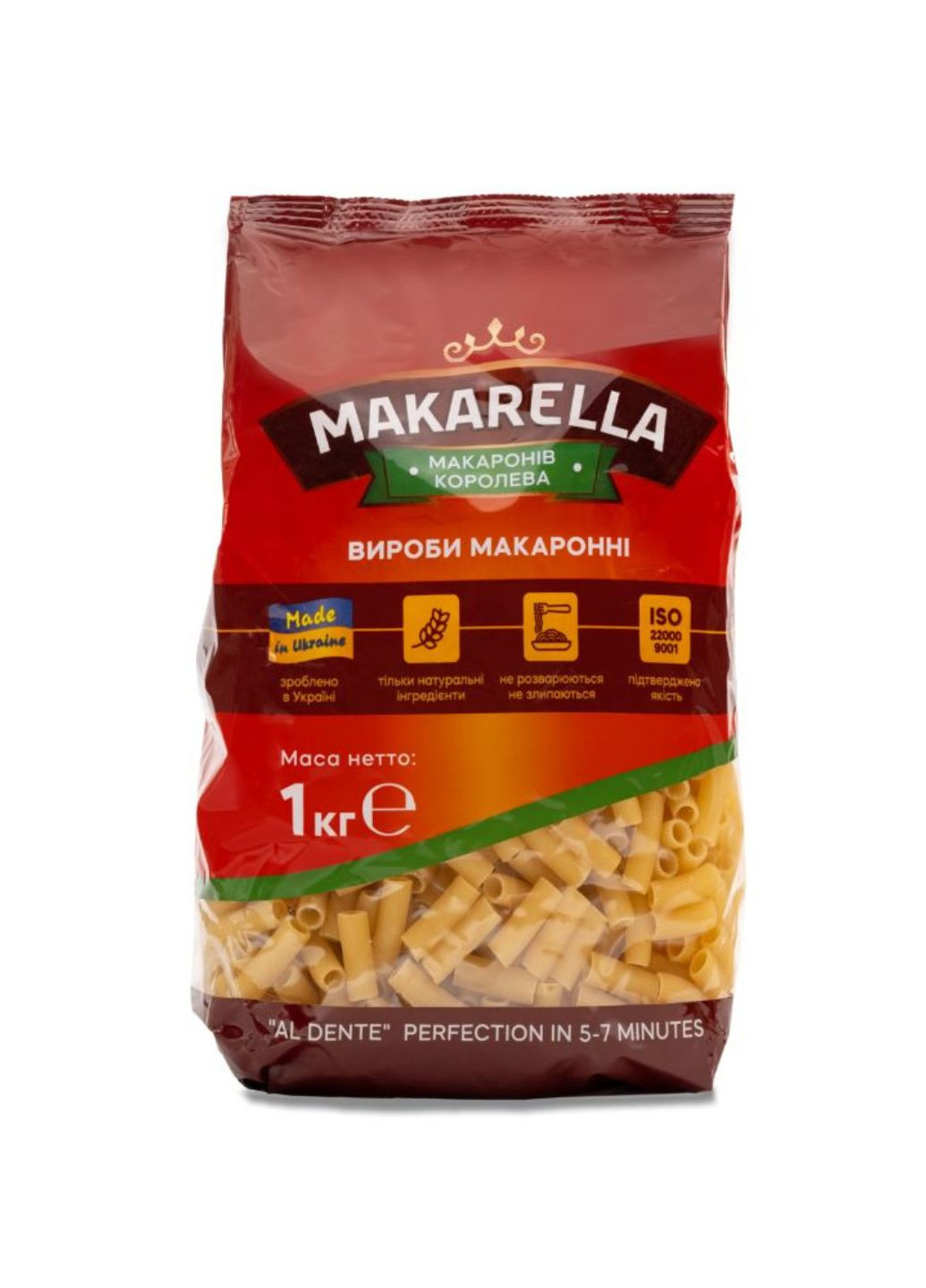 Макаронные изделия Трубочки рифленые MAKARELLА 1 кг (4820055302036) Makarella (266989190)