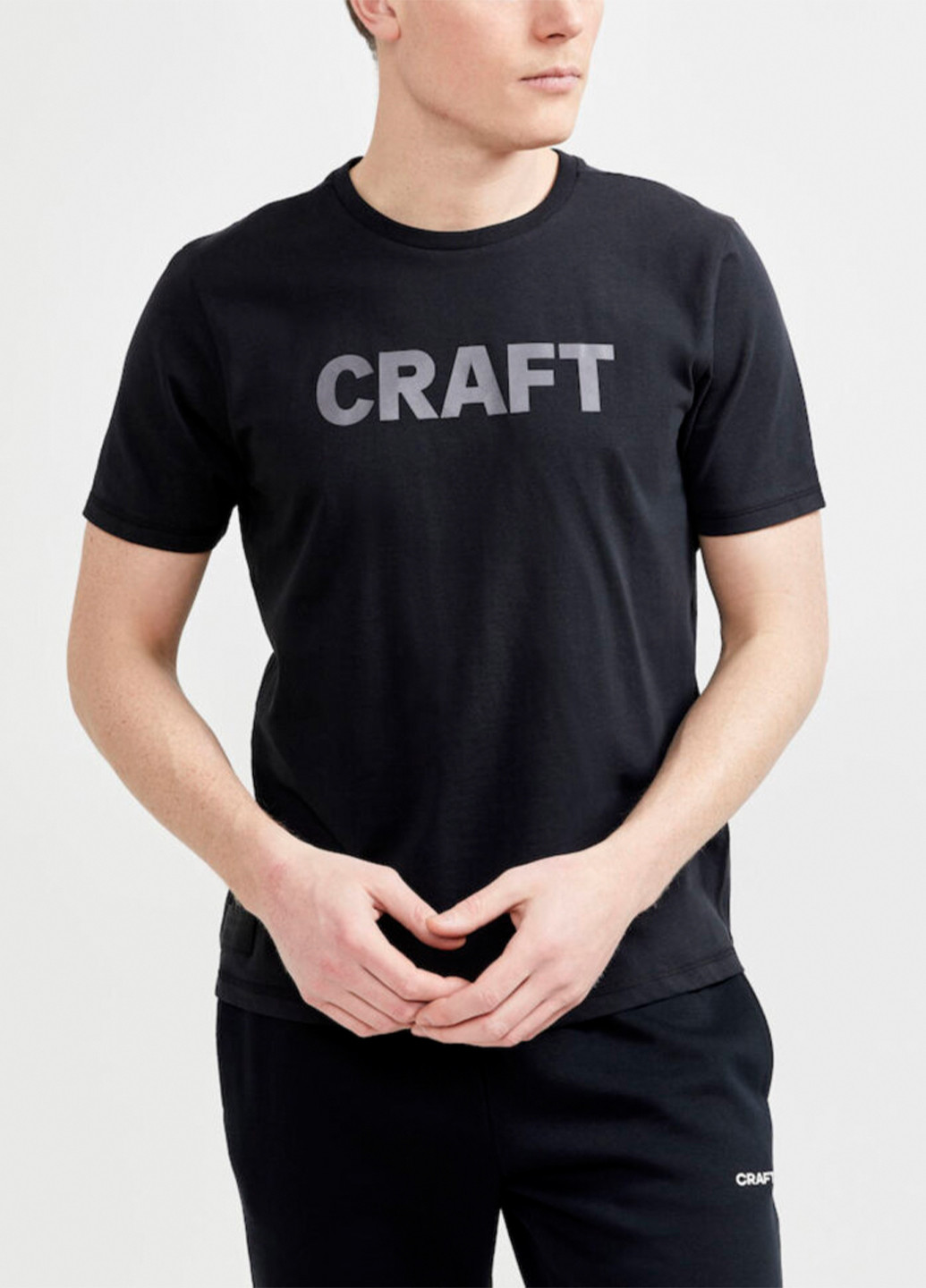 Черная мужская футболка Craft Core Tee
