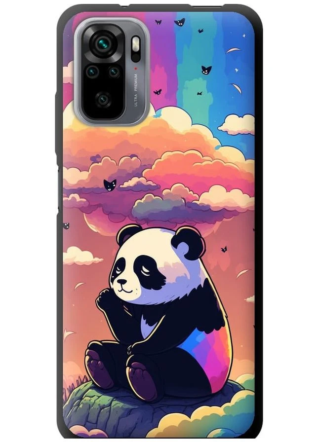 TPU черный чехол 'Панда в облаках' для Endorphone Xiaomi Redmi Note 10S (276313991)
