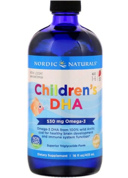 Children's DHA, 16 fl oz 473 ml Strawberry NOR-02724 Nordic Naturals (256722088)