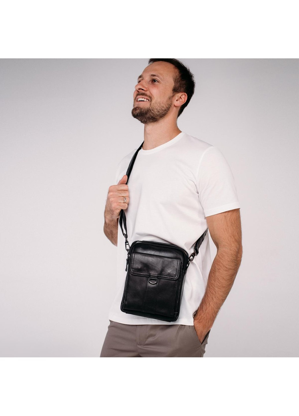 Небольшая мужская кожаная сумка через плечо N2-8013A Tiding Bag (277963204)