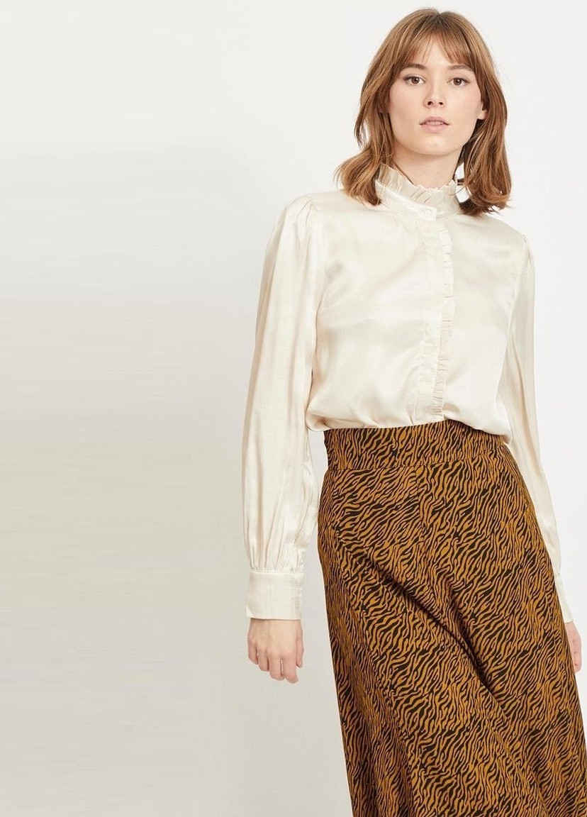 Бежевая блуза Vila