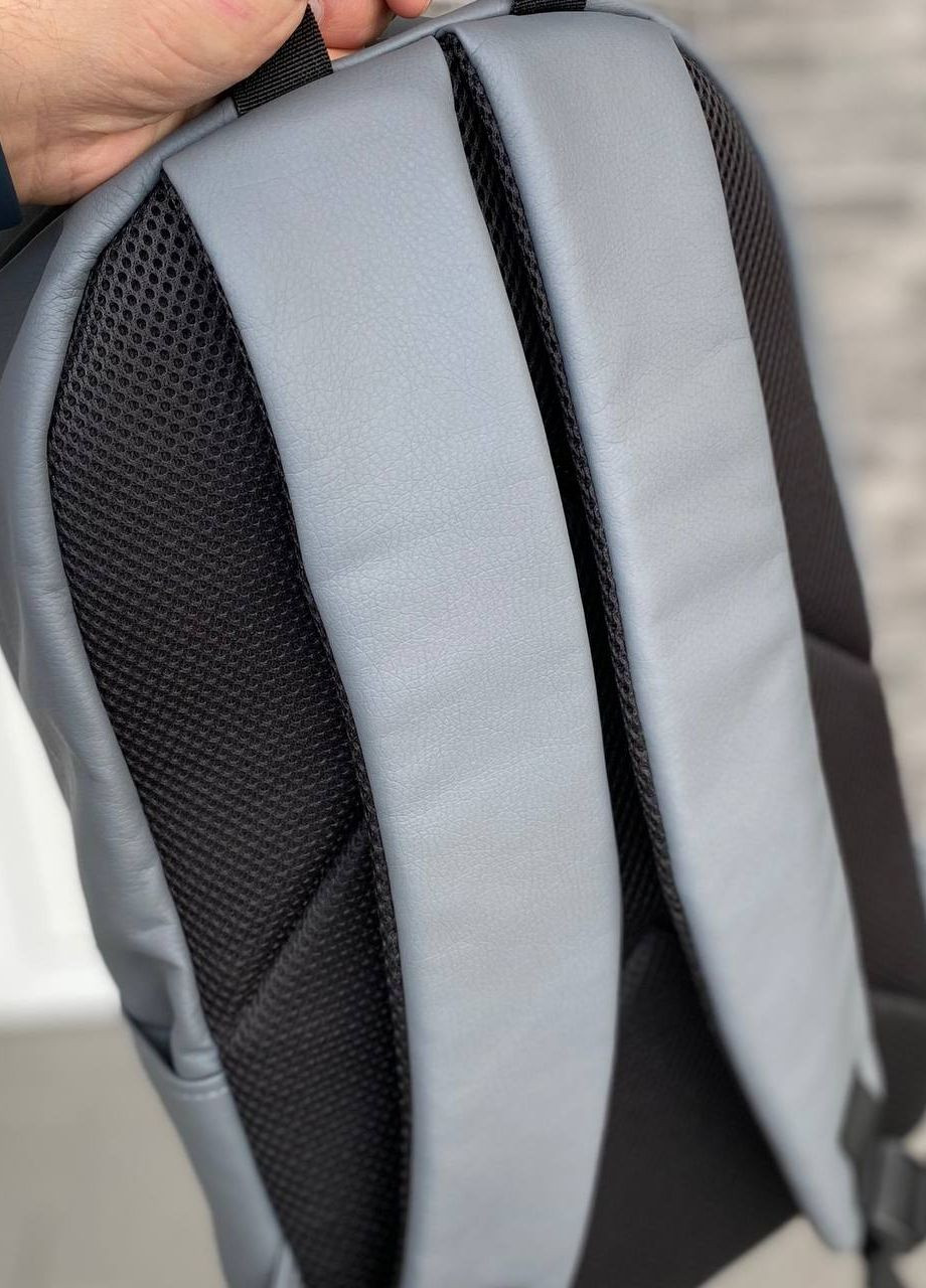 Сірий матовий рюкзак універсальний портфель Town Style grey No Brand (265399756)