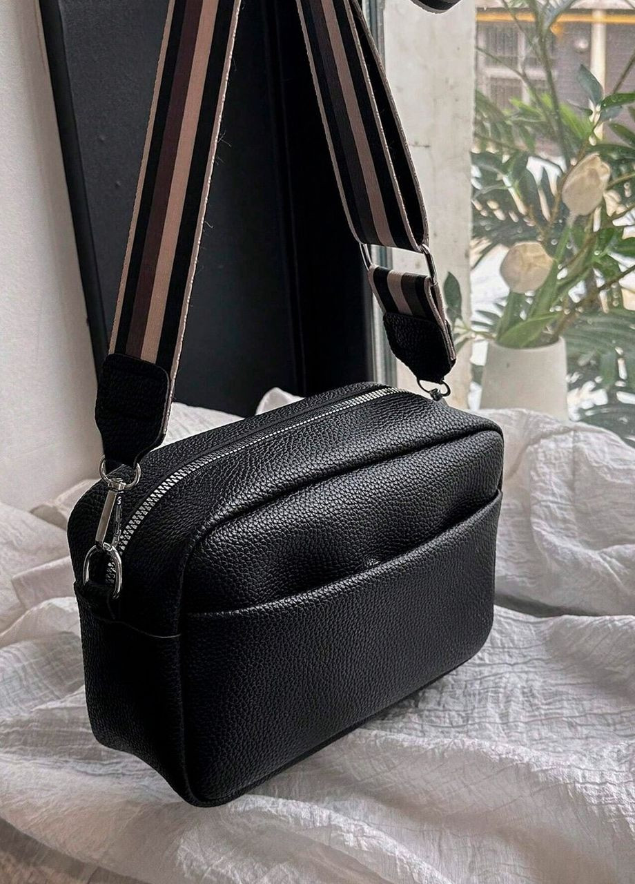 Жіноча сумка 9307 крос-боді чорна No Brand (276470428)