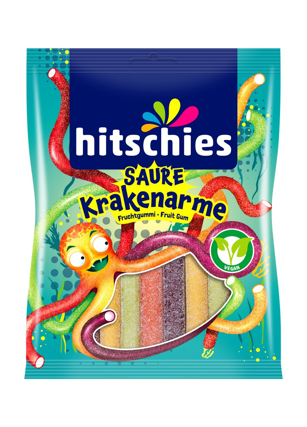 Конфеты жевательные Saure Krakenarme 125 г Hitschies (259423583)