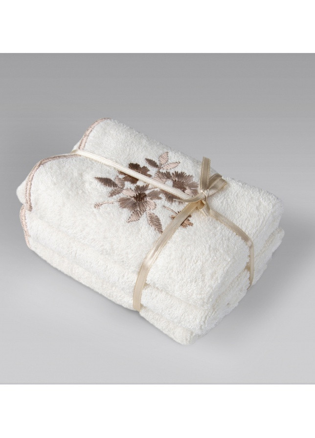 Irya полотенце - martil ekru молочный 90*150 орнамент молочный производство - Турция