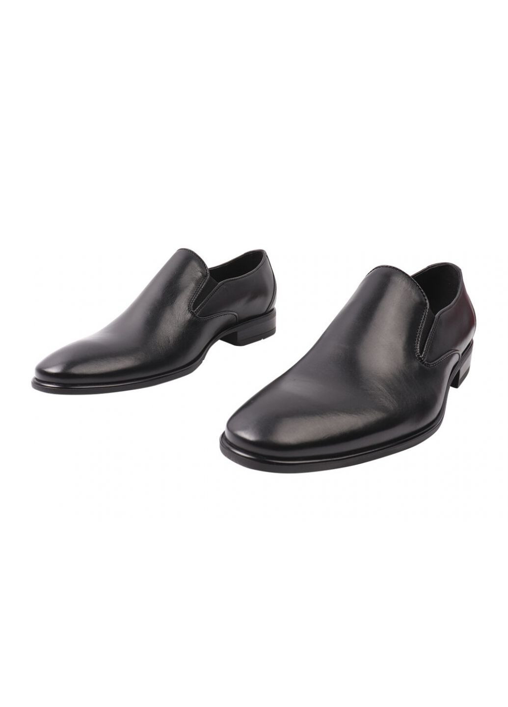 Черные туфли мужские из натуральной кожи, на низком ходу, черные, Fabio Conti