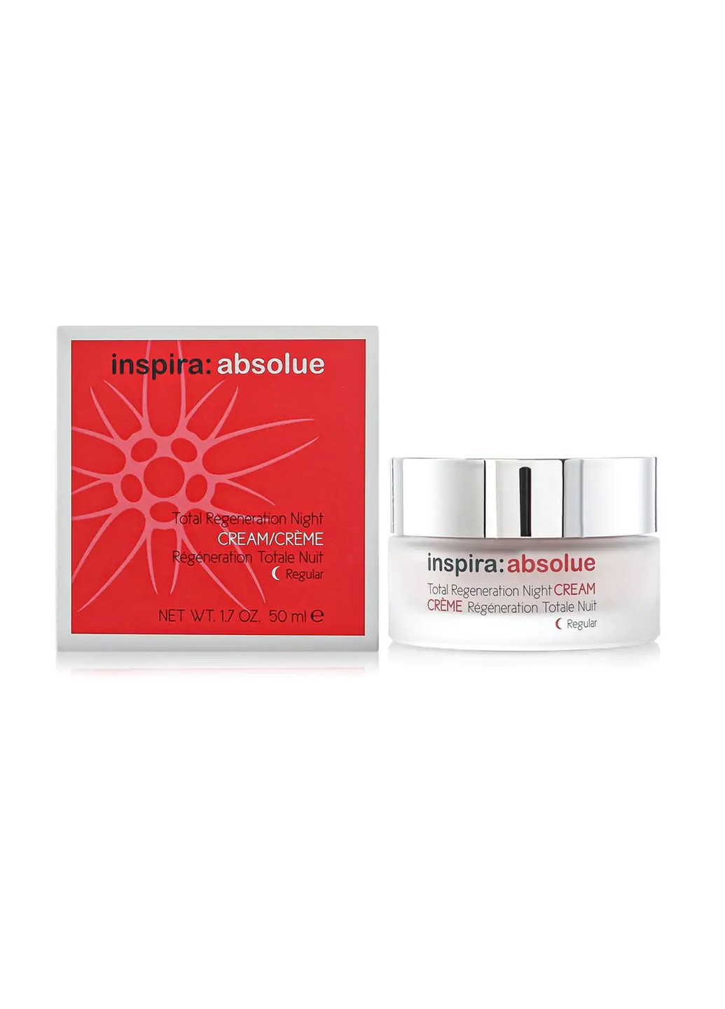 Восстанавливающий ночной крем для жирной кожи лица Night Cream Regular Inspira Absolue 50 мл Inspira:cosmetics (269237900)