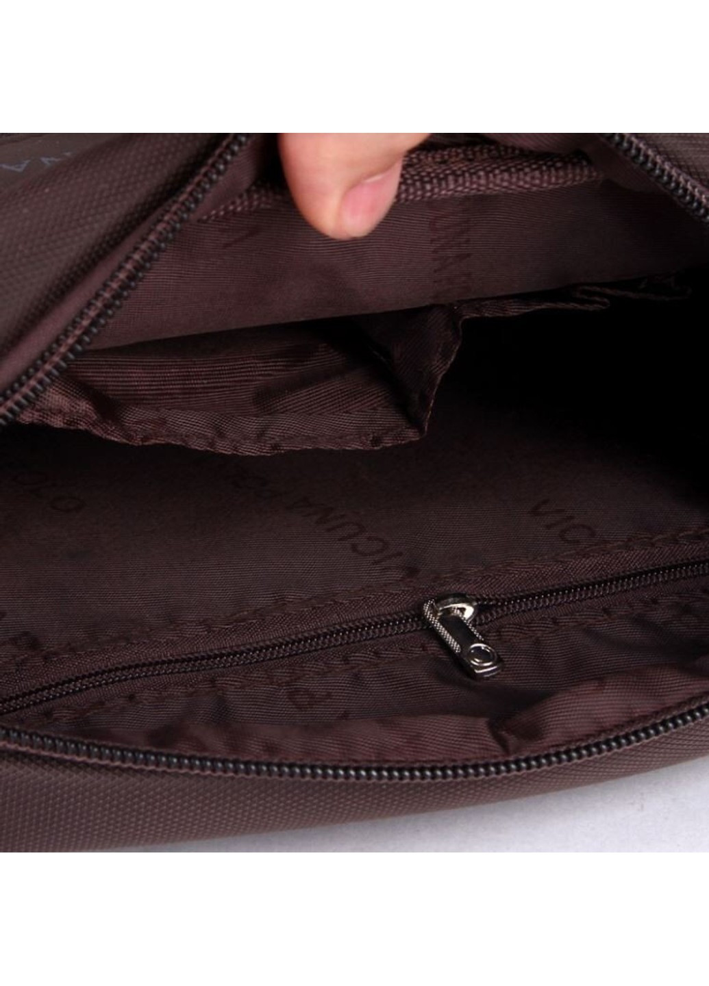 Мужская коричневая сумка через плечо 8805-2 Polo (263360637)