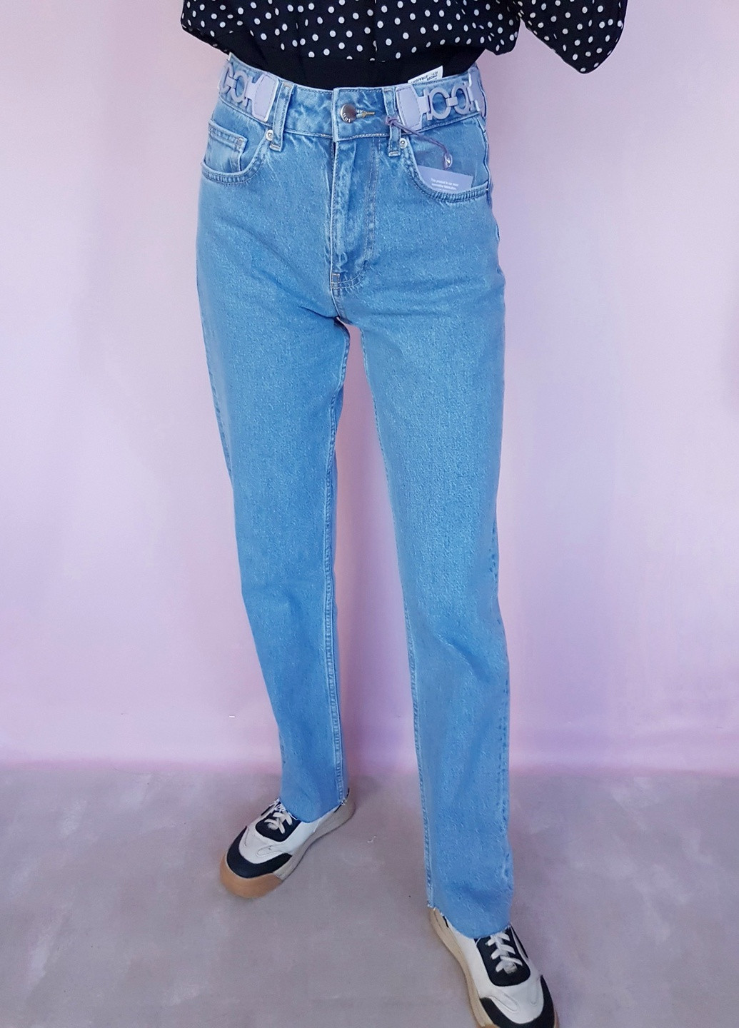Джинсі жіночі 2313-001 Блакитні Raw - (259040630)