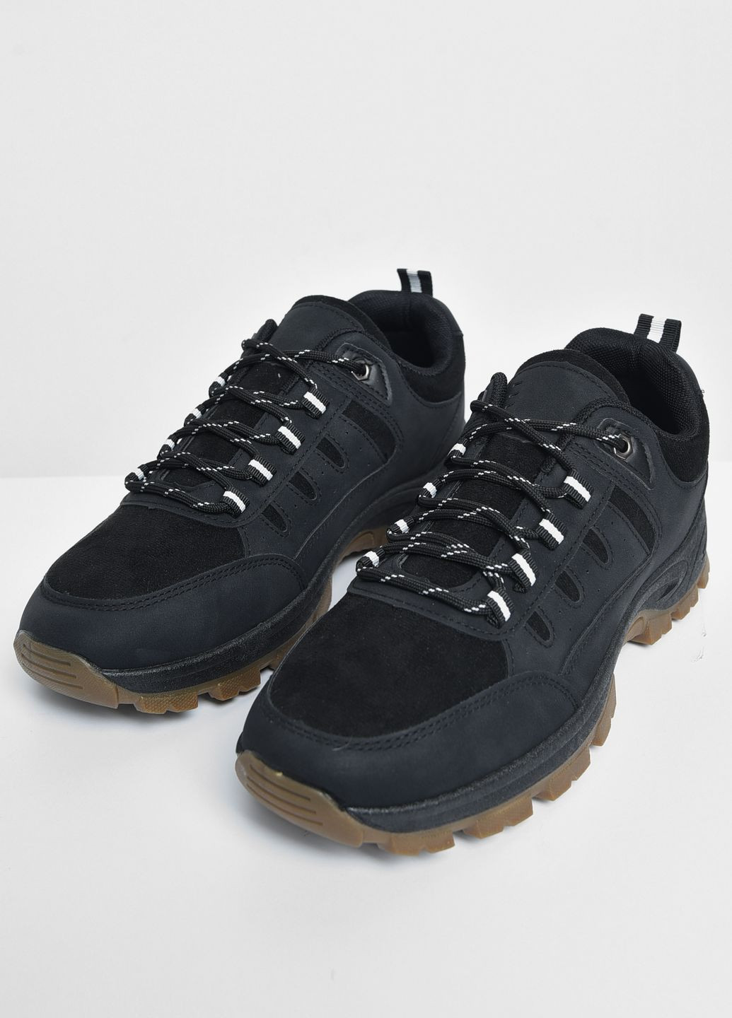 Черевики чоловічі чорного кольору на шнурівці Let's Shop (276963259)
