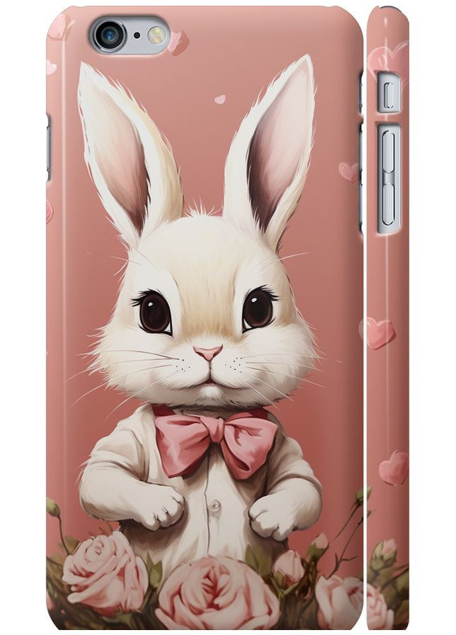 3D пластиковый глянцевый чехол 'Зайчик' для Endorphone Apple iPhone 6 Plus (267316221)