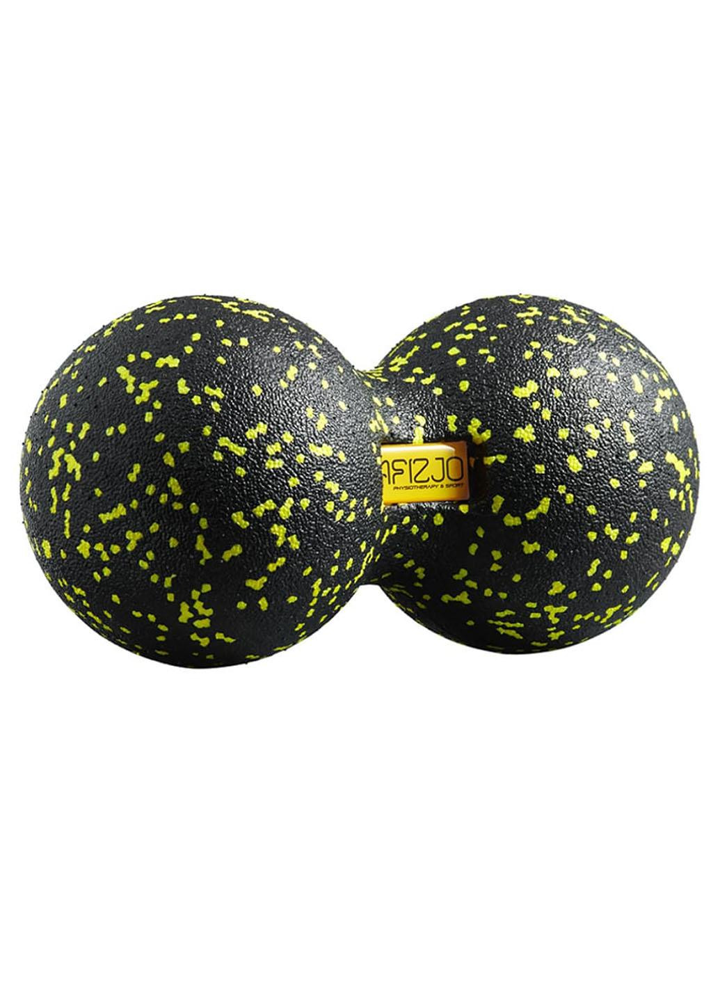 Масажний м'яч подвійний EPP DuoBall 12 4FJ0082 Black/Yellow 4FIZJO (258316989)