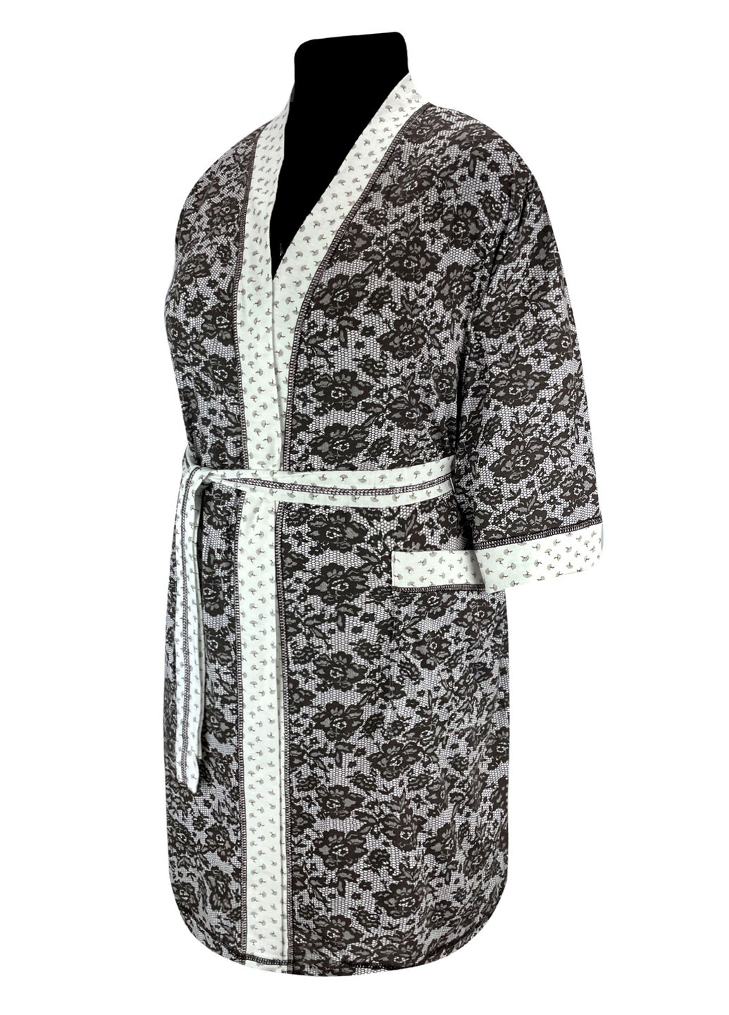 Комплект жіночий ажур нічна та халат мереживо Жемчужина стилей 1159 (259318123)