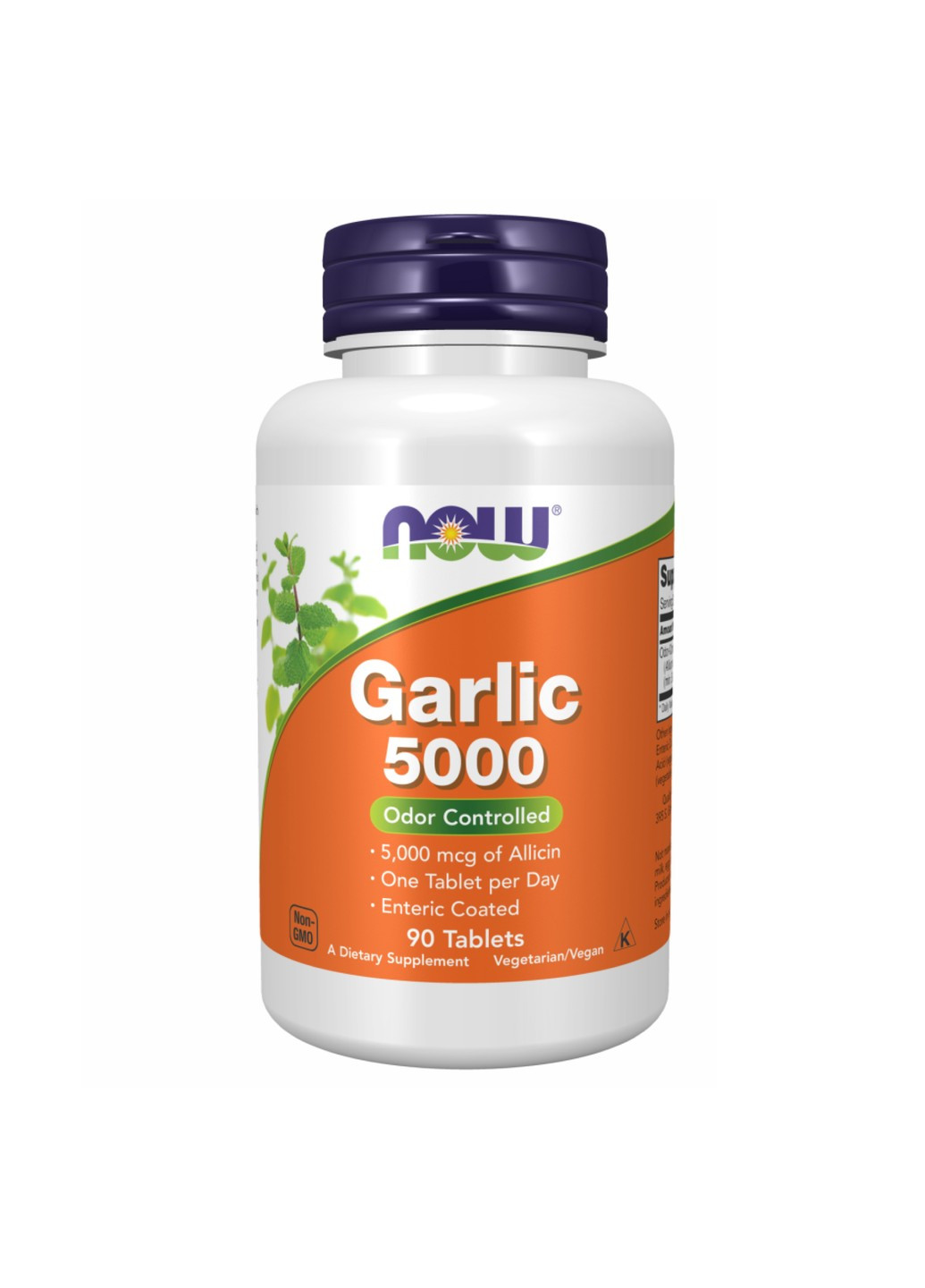 Натуральный Чеснок в таблетках Garlic 5000 Enteric - 90 таб Now Foods (269461806)