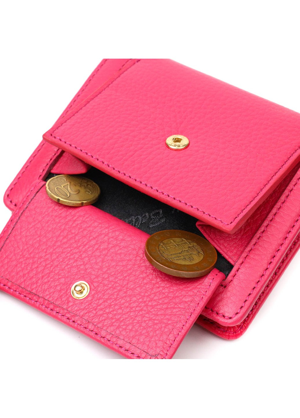 Кольоровий жіночий гаманець з натуральної шкіри 22063 Фуксія Tony Bellucci (262158767)