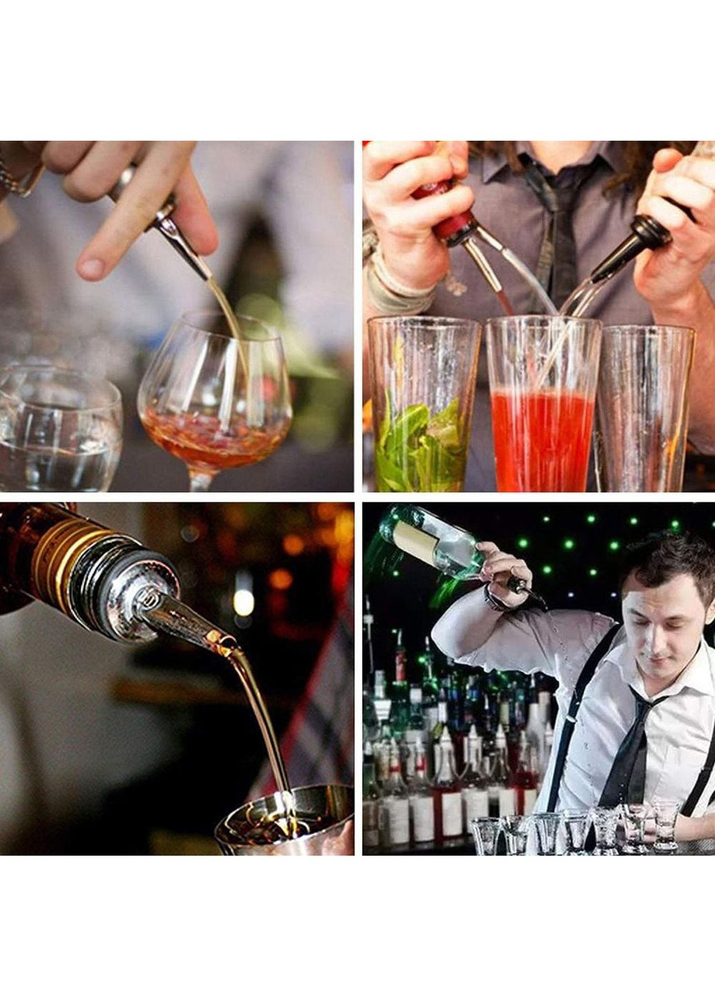 Пробка-носик гейзер дозатор для розливу з пляшки з металевим носиком 9 см Kitchen Master (267145279)