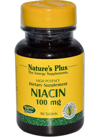 Nature's Plus Niacin 100 mg 90 Tabs Natures Plus (256719618)