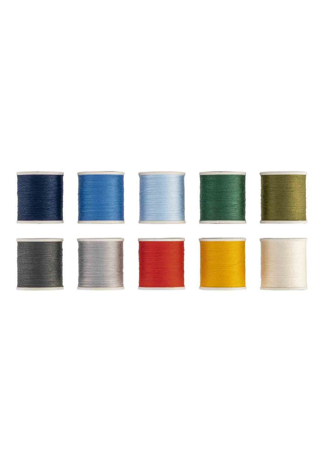 Набор швейных ниток 10 шт 100 м разноцветный Crelando комбинированные