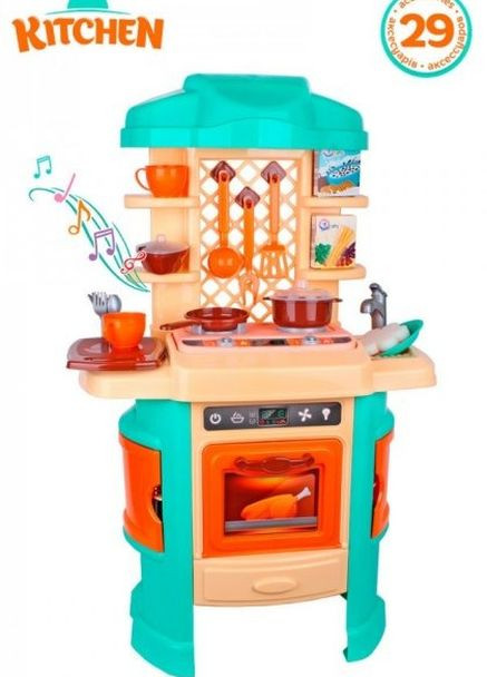Детский кухонный набор для девочки с электронным модулем "Кухня " (5637) ТехноК (261241807)