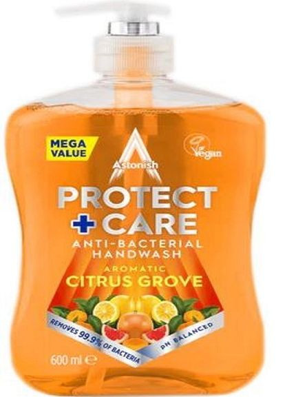 Мыло жидкое Protect&Care Citrus Grove антибактериальное 600 мл Astonish (265532203)