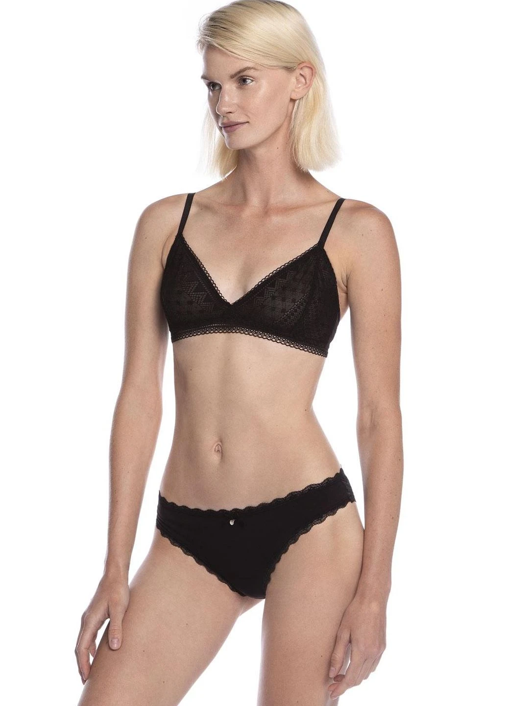 Набір трусів бікіні 2 шт. mini bikini L pink/black (чорно/рожевий) (арт 1543MB) Lama (276842640)