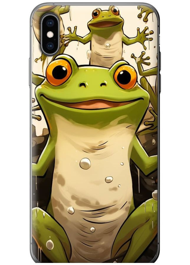 2D пластиковий чохол 'Весела жаба' для Endorphone Apple iPhone XS Max (266909341)