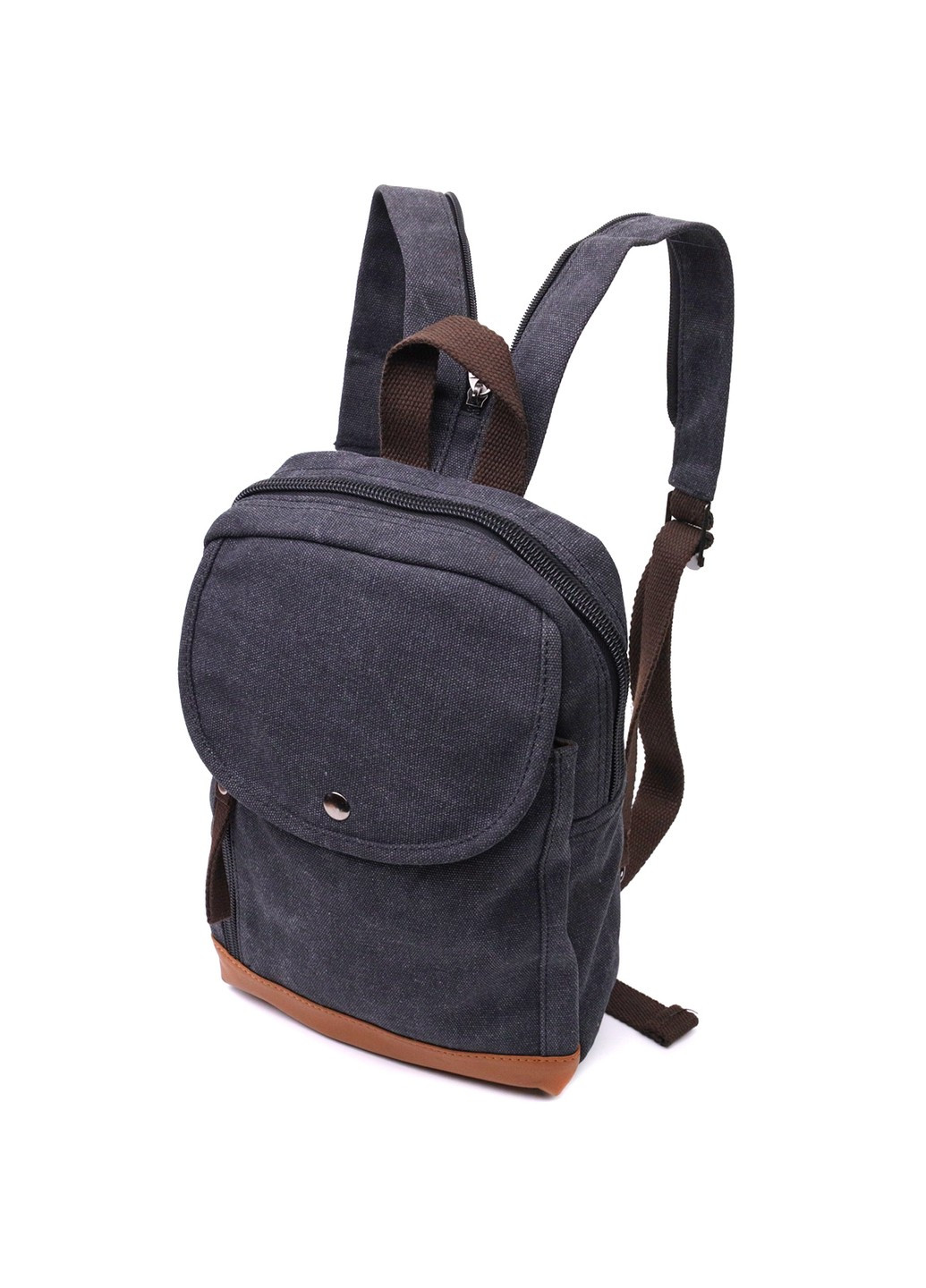 Рюкзак для мужчин из плотного текстиля 22182 Черный Vintage (267948745)
