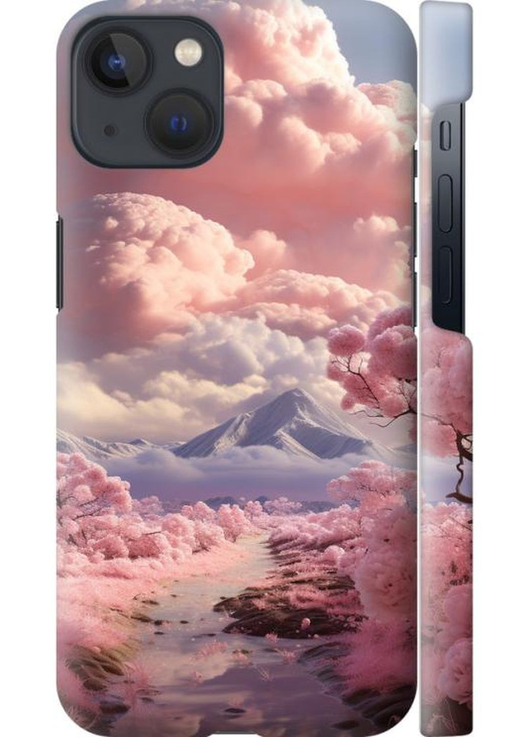 Чохол на iPhone 13 Рожеві облака MMC (268123118)