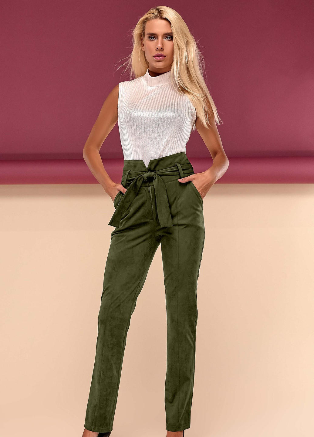 Брюки із екозамші Jadone Fashion (257087188)