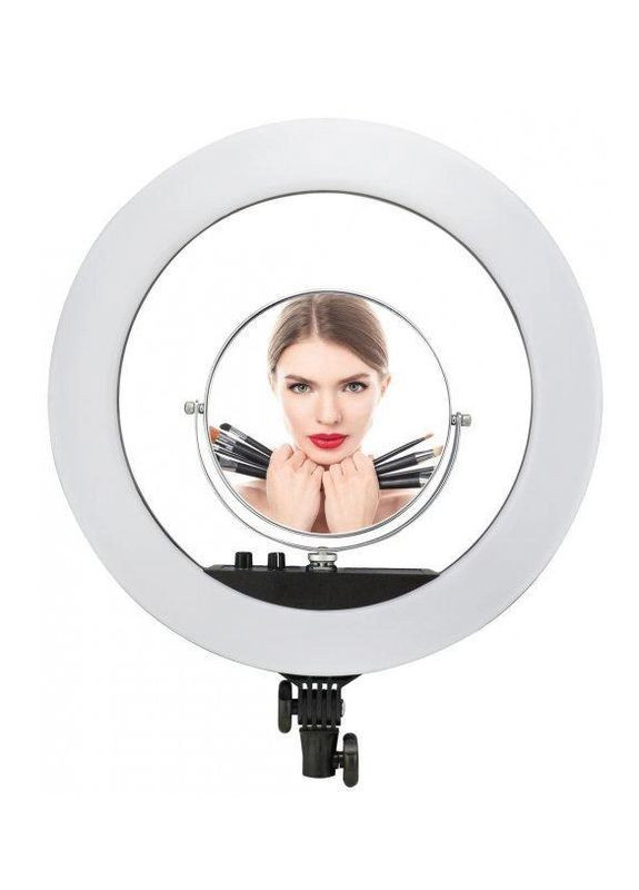 Профессиональная кольцевая LED лампа RL-18 II 55W usb WiFi Bluetooth 45см с зеркалом и пультом No Brand (260661573)