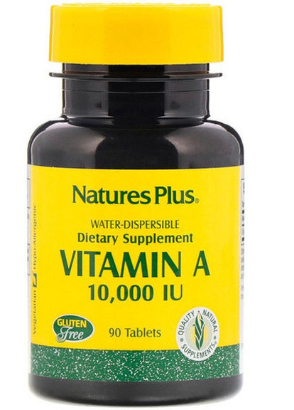 Nature's Plus Vitamin A, 10,000 IU 90 Tabs NTP00981 Natures Plus (256720815)