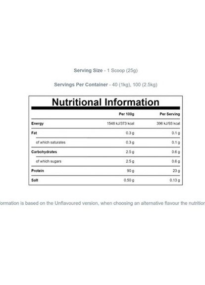 MyProtein Impact Whey Isolate 2500 g /100 servings/ Chocolate Smooth My Protein (256724243)