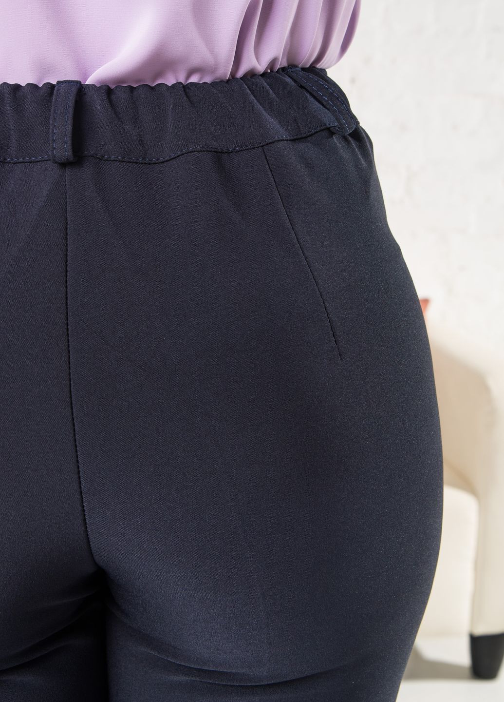 Жіночі класичні брюки 238ШИ чорного кольору. No Brand (276775924)