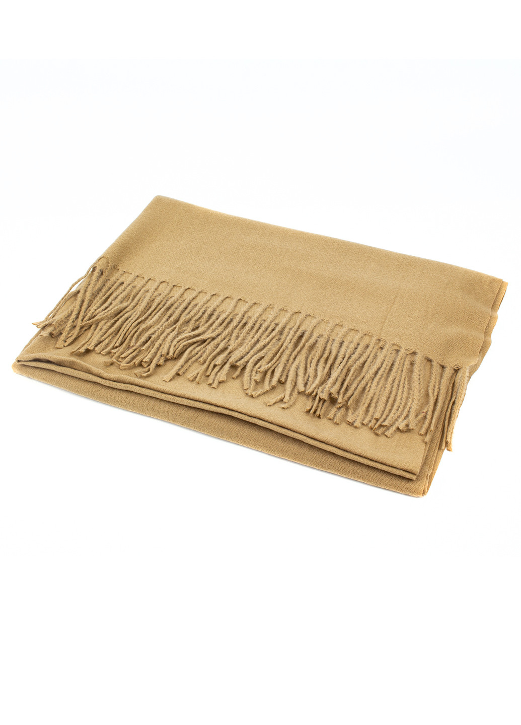 Жіночий однотонний шарф з бахромою, пісочний Corze gs-103 (269449219)