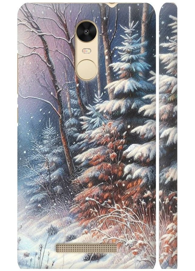 3D пластиковий матовий чохол 'Зимовий пейзаж' для Endorphone Xiaomi Redmi Note 3 (275467979)