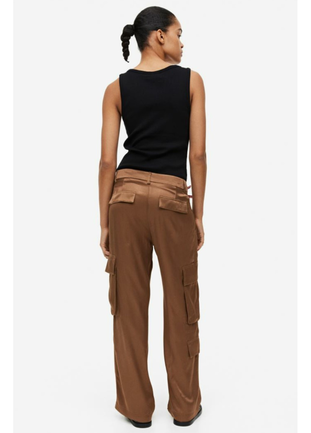 Жіночі штани карго (55968) XS Коричневі H&M (259637703)