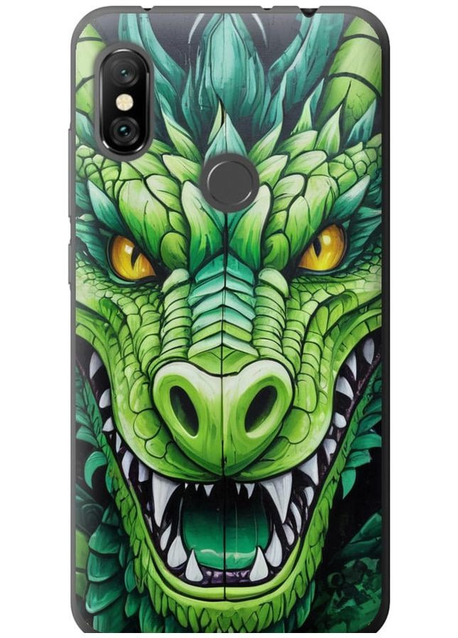 Силіконовий чохол 'Зелений дракон' для Endorphone Xiaomi Redmi Note 6 Pro (275467666)