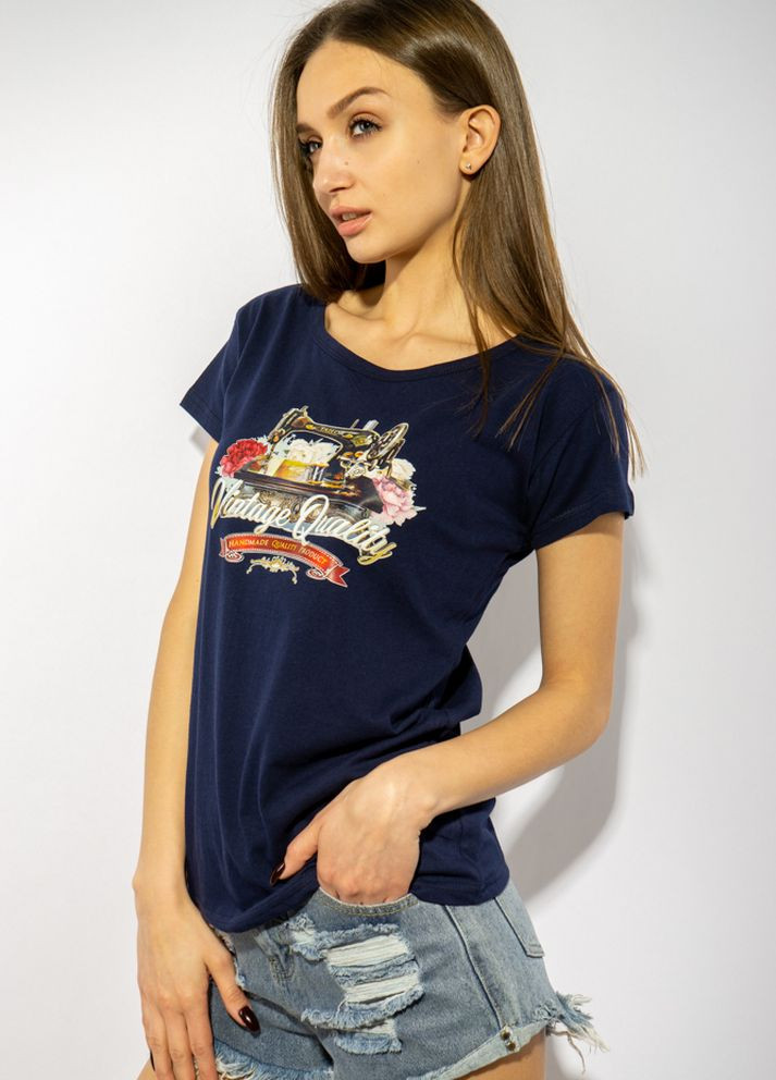 Футболка женская (Темно-синий) Time of Style - (261922199)